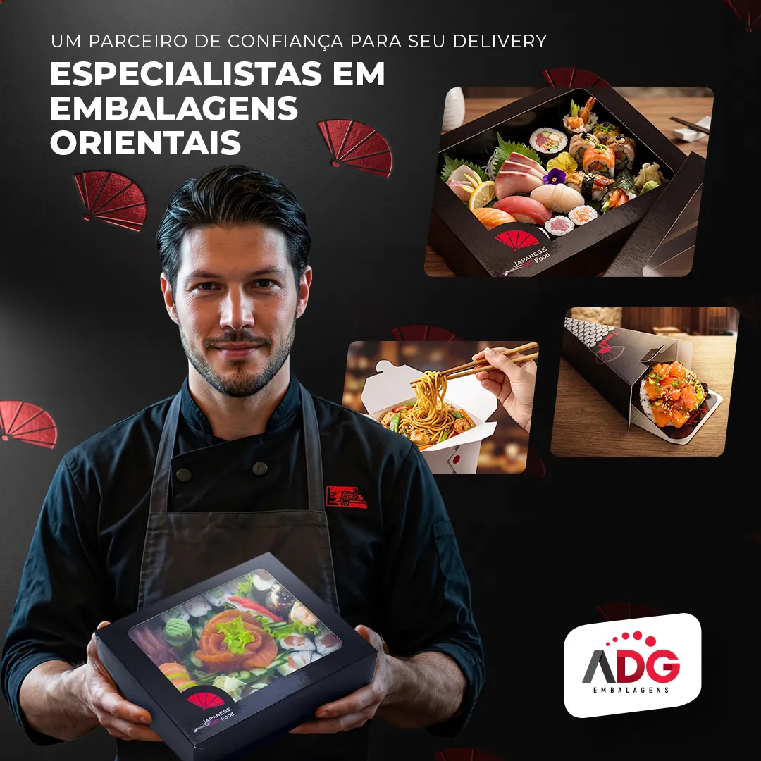 Peça de redes sociais e mídia da ADG Embalagens.