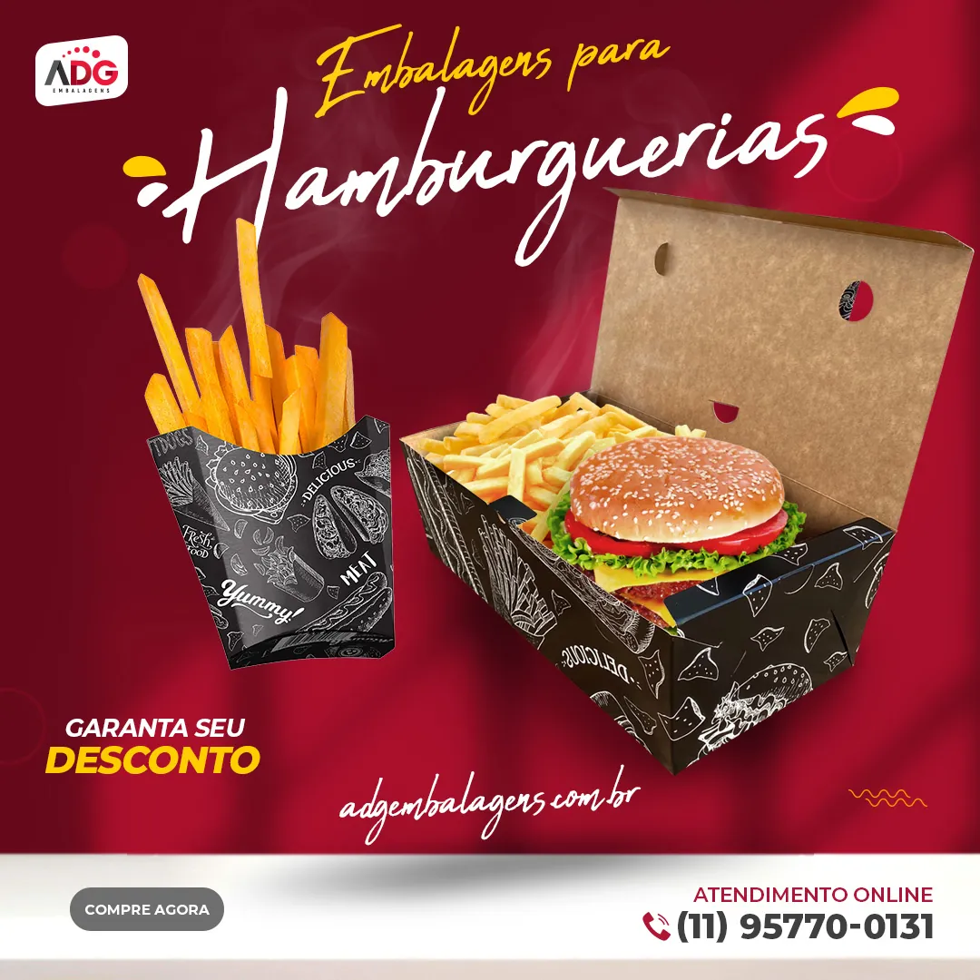 Peça de redes sociais e mídia da ADG Embalagens.