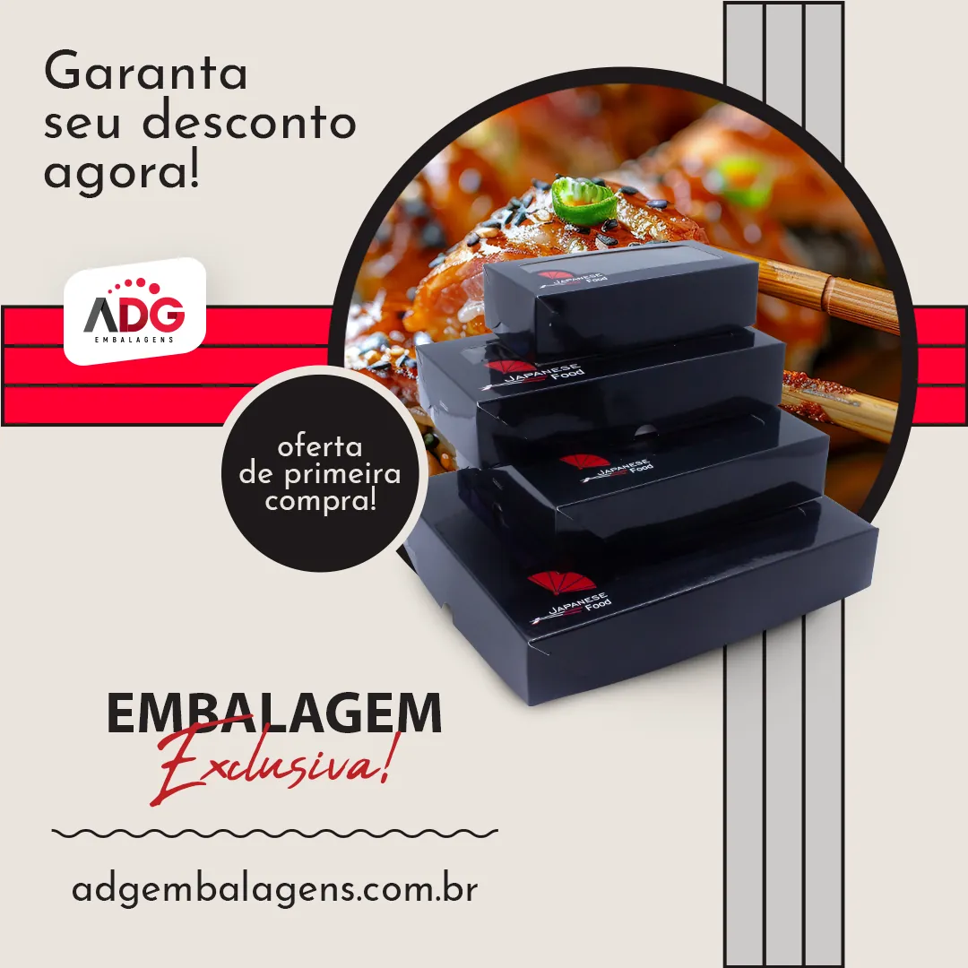 Peça de redes sociais e mídia da ADG Embalagens.