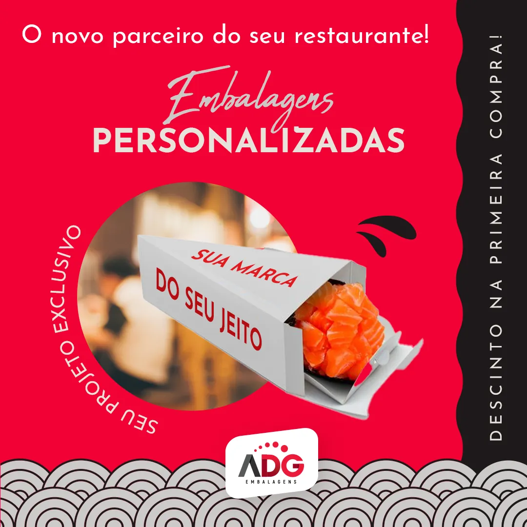 Peça de redes sociais e mídia da ADG Embalagens.