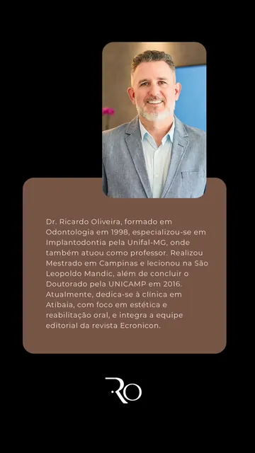 Story de apresentação do Dr. Ricardo Oliveira.