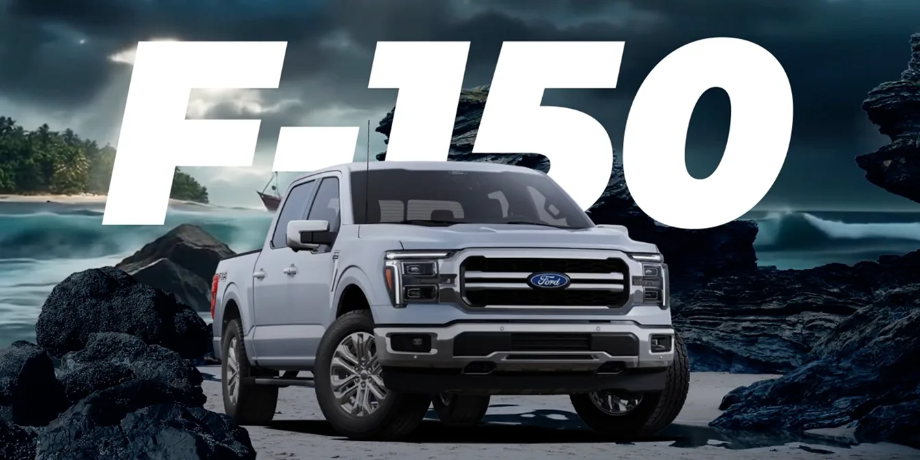Telão do sorteio de caminhonetes Ford F-150 no Next Mega Verso 2025.